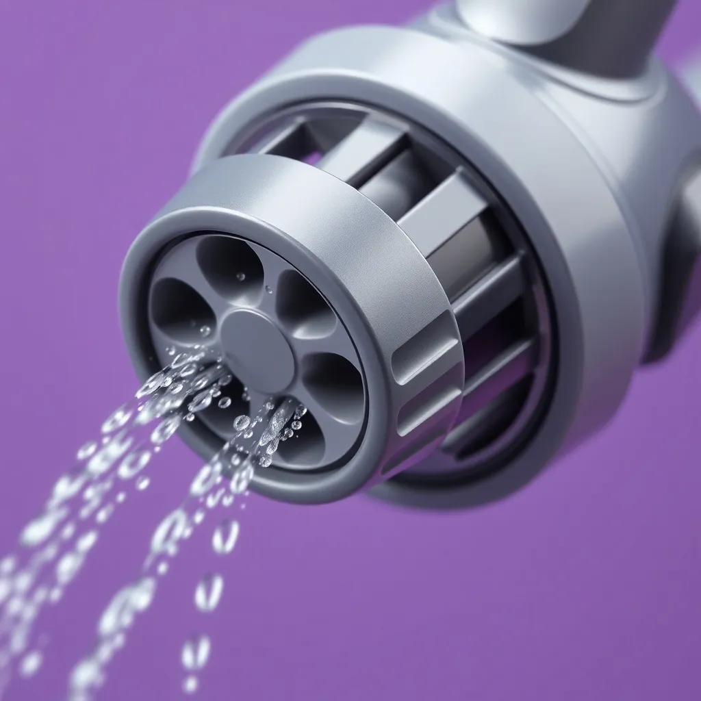 Close up of a professional extraction tool head with water j